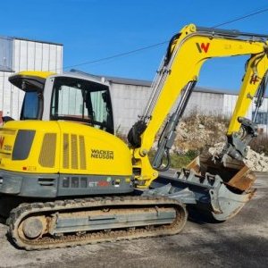 foto 9t excavator rubber offset Wacker Neuson ET90